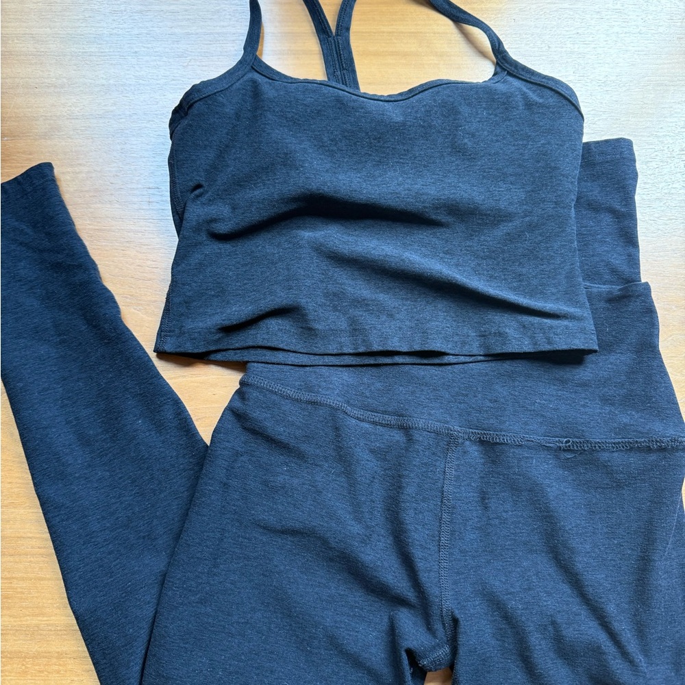 Beyond Yoga Charcoal Activewear Set